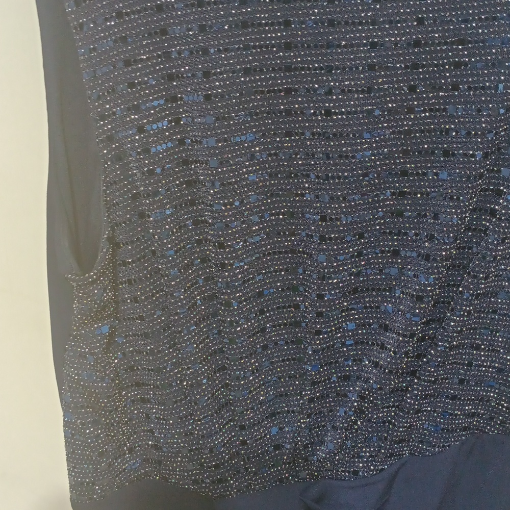 Navy Sequin Cocktail Dress by EnFocus. Size 18W - Picture 3 of 5